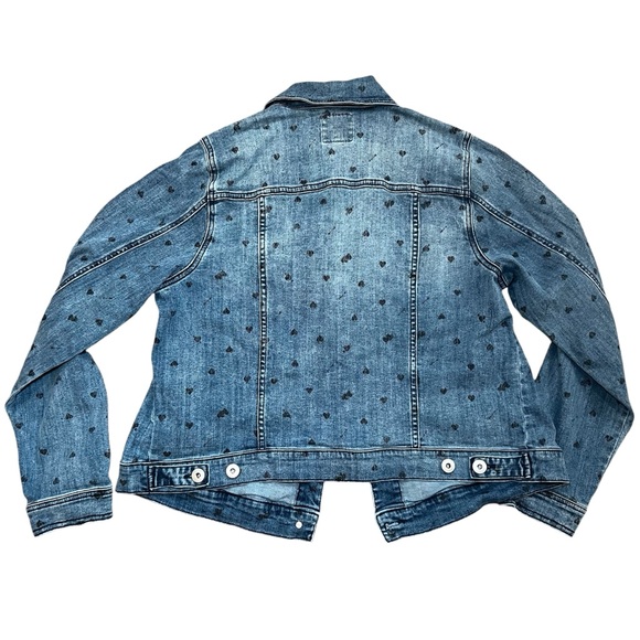 Torrid Medium-Wash Heart Arrows Denim Trucker Jacket SIZE 2 Sold Out Online - Picture 2 of 14